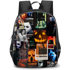 Halloween Michael Myers Backpack StudentPack - Halloween Posters Collage