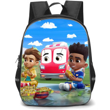 FireBuds Bo Bayani Backpack StudentPack - Bo Bayani And Jayden Eating Poster
