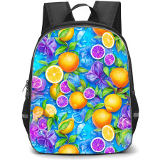 Food Pattern School Backpack StudentPack - Aesthetic Fruit Poster