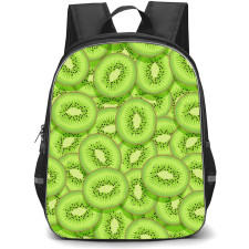 Food Pattern School Backpack StudentPack - Sliced Kiwi Pattern Art Poster