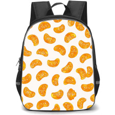 Food Pattern School Backpack StudentPack - Orange Slice Pattern Art On White Background