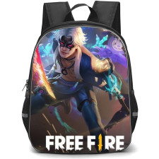Free Fire Backpack StudentPack - Sword Out Free Fire Logo