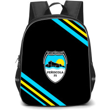 Peniscola Futbol Sala Backpack School Bag StudentPack - Large Logo With Stripe