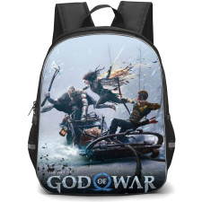 God of War Ragnarok Backpack StudentPack - Characters Fight Poster