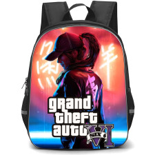 GTA VI Backpack StudentPack - Girl Back Portrait