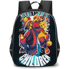 Gachiakuta Backpack StudentPack - Gachiakuta Rudo Surebrec And Guita Hebby Fantasia Illustration Art Poster