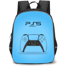 Gamer Backpack StudentPack - PlayStation5 Controller Blue Minimalist Art