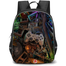 Gamer Backpack StudentPack - PlayStation Controller War Items 3d Art
