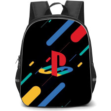 Gamer Backpack StudentPack - PlayStation Logo Blue Red Yellow Green Stripes