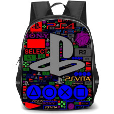 Gamer Backpack StudentPack - Pattern Playstation Icons