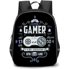 Gamer Backpack StudentPack - SNES Controller Retro Poster Art
