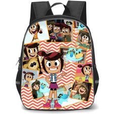The Ghost And Molly McGee Molly Backpack StudentPack - Molly Collage Stripe Background