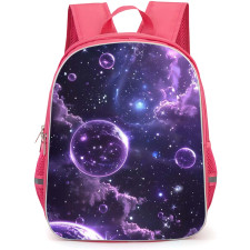 Girlish Backpack StudentPack - Girlish Galaxy In Purple Hue