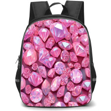Girlish Backpack StudentPack - Girlish Pink Diamonds