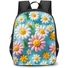 Girlish Backpack StudentPack - Girlish Smiling Sunflowers