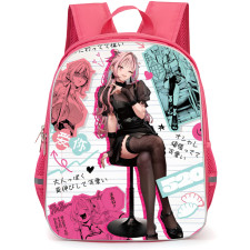 Gokurakugai Nei Takarai Backpack School Bag StudentPack - Nei Takarai Doodle Paper Portrait Poster
