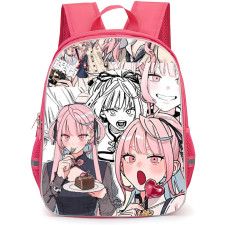 Gokurakugai Nei Takarai Backpack School Bag StudentPack - Nei Takarai Eating Cake Portrait Collage