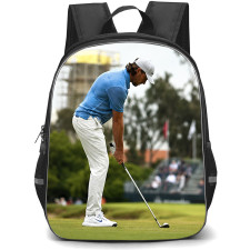 Golf Tommy Fleetwood Backpack School Bag StudentPack - Tommy Fleetwood Championship Putting Scene Poster
