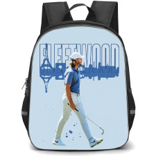 Golf Tommy Fleetwood Backpack School Bag StudentPack - Tommy Fleetwood Clean Minimal Golf Poster