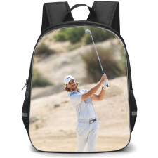Golf Tommy Fleetwood Backpack School Bag StudentPack - Tommy Fleetwood Sand Course Aesthetic Poster