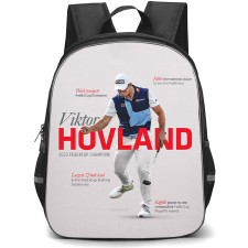 Golf Viktor Hovland Backpack School Bag StudentPack - Viktor Hovland 2023 FedExCup Champion Artwork Poster