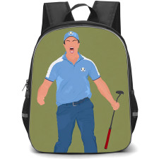Golf Viktor Hovland Backpack School Bag StudentPack - Viktor Hovland Shouting Celebration Vector Art Poster