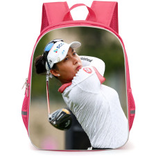Golf Atthaya Jeeno Thitikul Backpack School Bag StudentPack - Atthaya Jeeno Thitikul Close Up Swing Portrait Poster