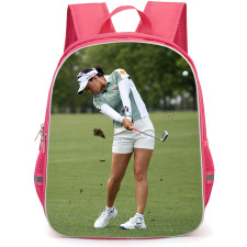 Golf Atthaya Jeeno Thitikul Backpack School Bag StudentPack - Atthaya Jeeno Thitikul Powerful Iron Swing Poster