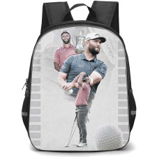Golf Jon Rahm Backpack School Bag StudentPack - Jon Rahm Legendary Golf Career Poster