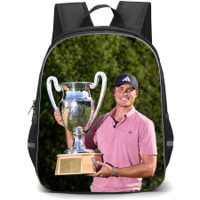 Golf Ludvig Aberg Backpack School Bag StudentPack - Ludvig Aberg Holds Trophy Portrait Poster