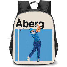 Golf Ludvig Aberg Backpack School Bag StudentPack - Ludvig Aberg Vector Art Poster