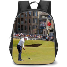 Golf Matt Fitzpatrick Backpack School Bag StudentPack - Matt Fitzpatrick Playing The 150th Open At Old Course St Andrews Poster