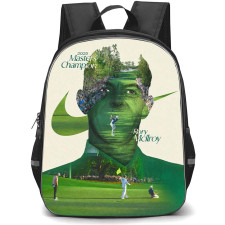 Golf Rory McIlroy Backpack School Bag StudentPack - Rory McIlroy Artistic Masters Victory Poster