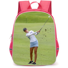 Golf Nelly Korda Backpack School Bag StudentPack - Nelly Korda Precision Iron Shot Poster