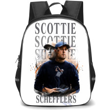 Golf Scottie Scheffler Backpack School Bag StudentPack - Scottie Scheffler Double Exposure Poster
