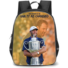 Golf Scottie Scheffler Backpack School Bag StudentPack - Scottie Scheffler Guilty As Charged Champion Poster