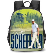 Golf Scottie Scheffler Backpack School Bag StudentPack - Scottie Scheffler Stylish Fairway Walk Poster