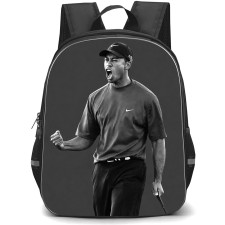 Golf Tiger Woods Backpack School Bag StudentPack - Tiger Woods Black And White Celebration Poster