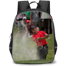 Golf Tiger Woods Backpack School Bag StudentPack - Tiger Woods Bunker Shot Championship Moment Poster