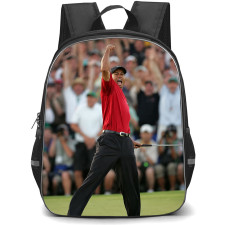 Golf Tiger Woods Backpack School Bag StudentPack - Tiger Woods Roaring Celebration Poster