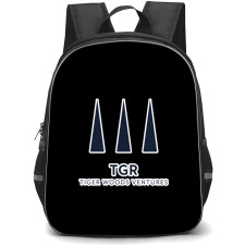 Golf Tiger Woods Backpack School Bag StudentPack - Tiger Woods TGR Tiger Woods Ventures Minimal Logo Sticker