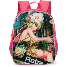 Guardian Tales Aoba Backpack StudentPack - Aoba Flower Smirk Portrait Poster