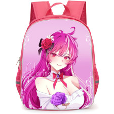 Guardian Tales Karina Backpack StudentPack - Karina Smiling Portrait In Pink Background