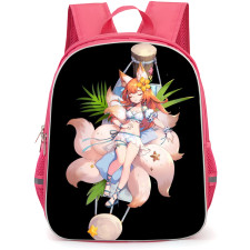 Guardian Tales Nari Backpack StudentPack - Nari Sleeping Portrait In Black Background