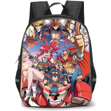 Gurren Lagann Backpack StudentPack - Characters Riding Robot Cross Arms Pose