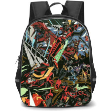 Gurren Lagann Backpack StudentPack - Characters Robots Fighting Vintage Comic Art