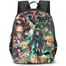 Gurren Lagann Backpack StudentPack - Characters Watercolor Art Collage