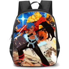 Gurren Lagann Kamina Backpack StudentPack - Kamina Explosion Background Watercolor Art