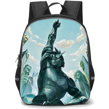 Gurren Lagann Kamina Backpack StudentPack - Kamina Statue Pointing in the Sky