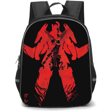 Gurren Lagann Backpack StudentPack - Gurren Lagann Silhouette Minimalist Art